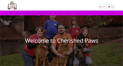 Desktop Screenshot of cherishedpawspetcare.com
